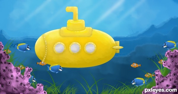 clipart yellow submarine - photo #17
