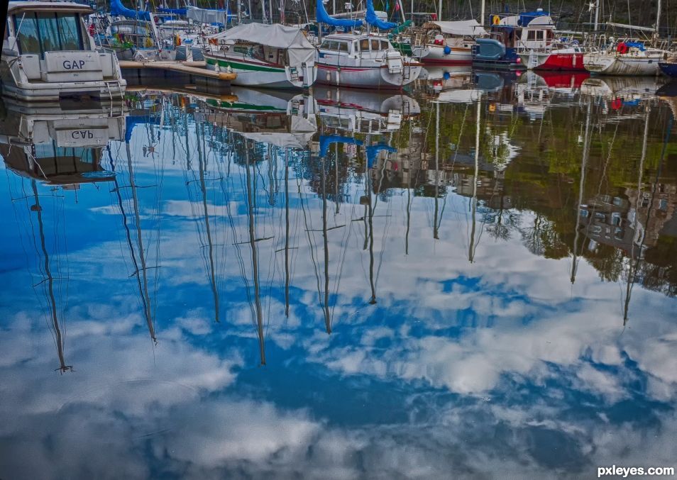 Clouds reflexion