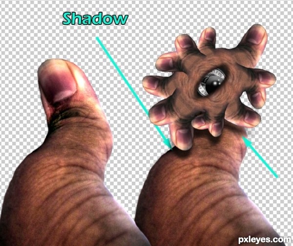 Creation of They Were All Thumbs: Step 6