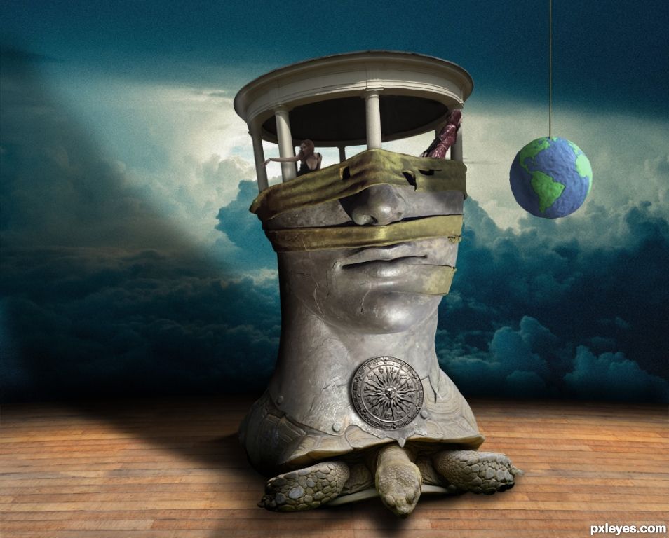 Creation of Worn down observatory: Step 10