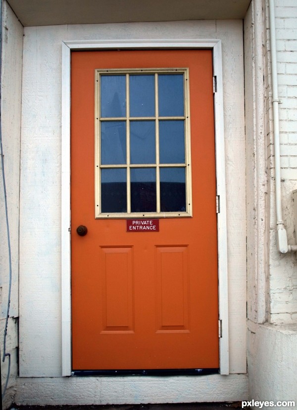 Orange door