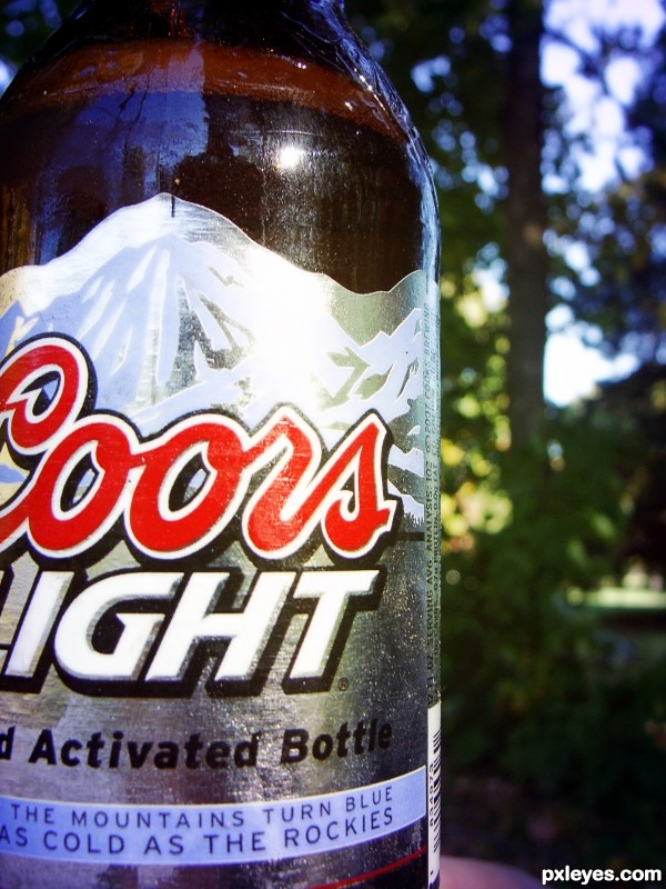 Coors and campfire