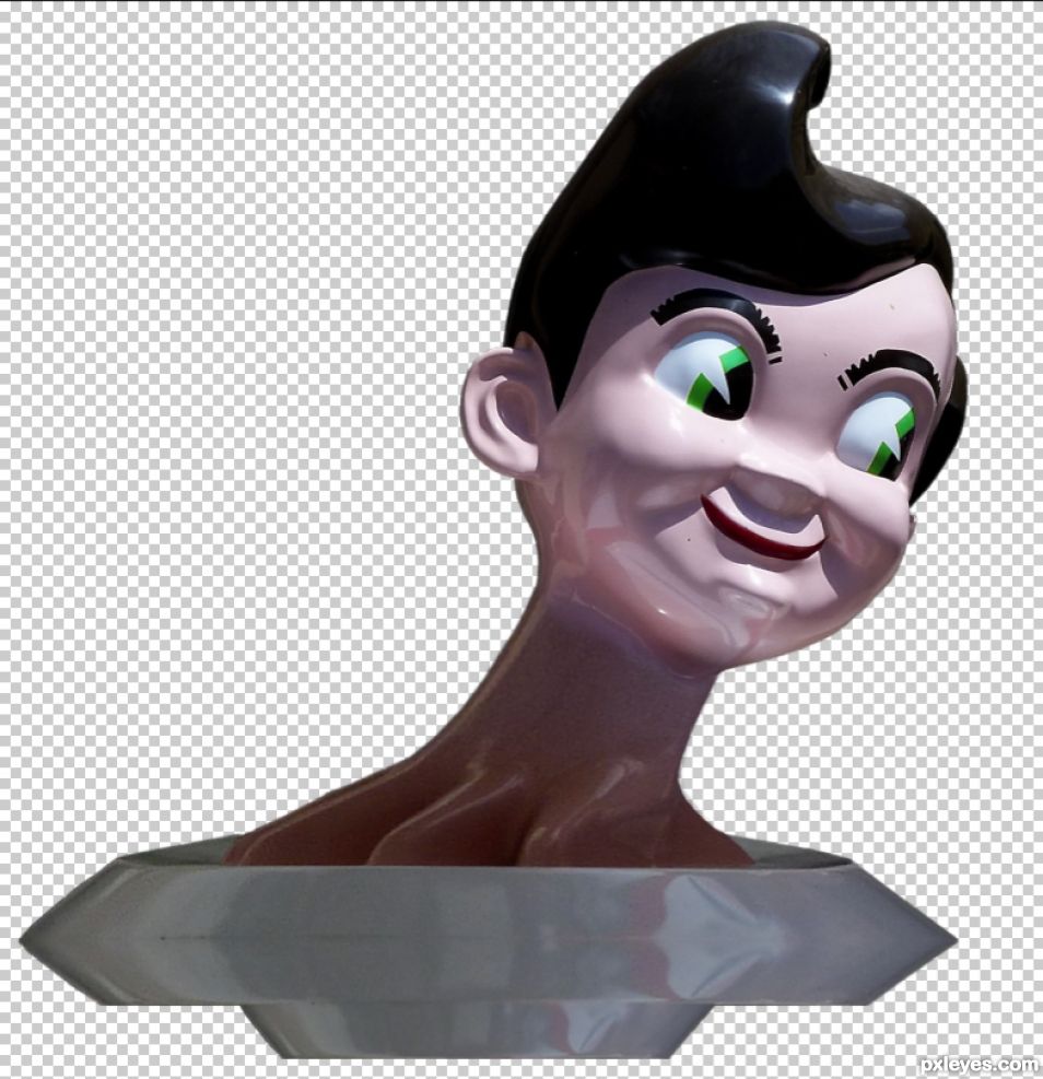 Creation of Smiling death from above: Step 2