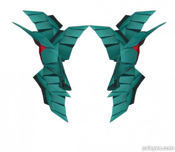 Creation of transformer bird face: Step 2