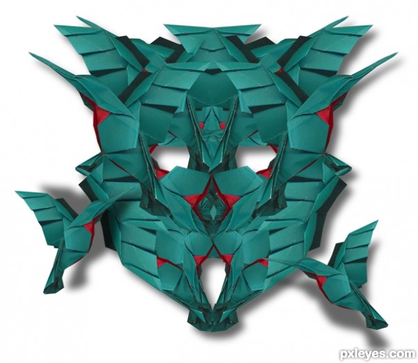 Creation of transformer bird face: Step 8