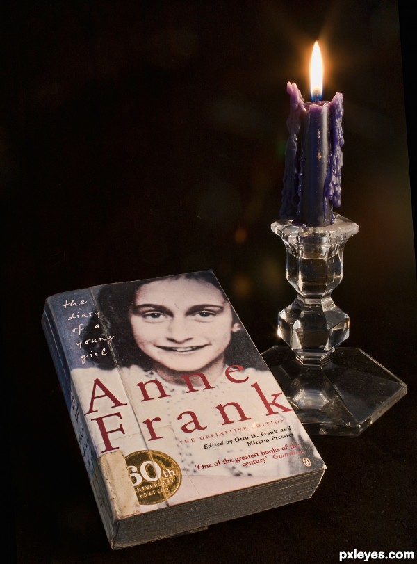 Anne Franks diary photoshop picture)