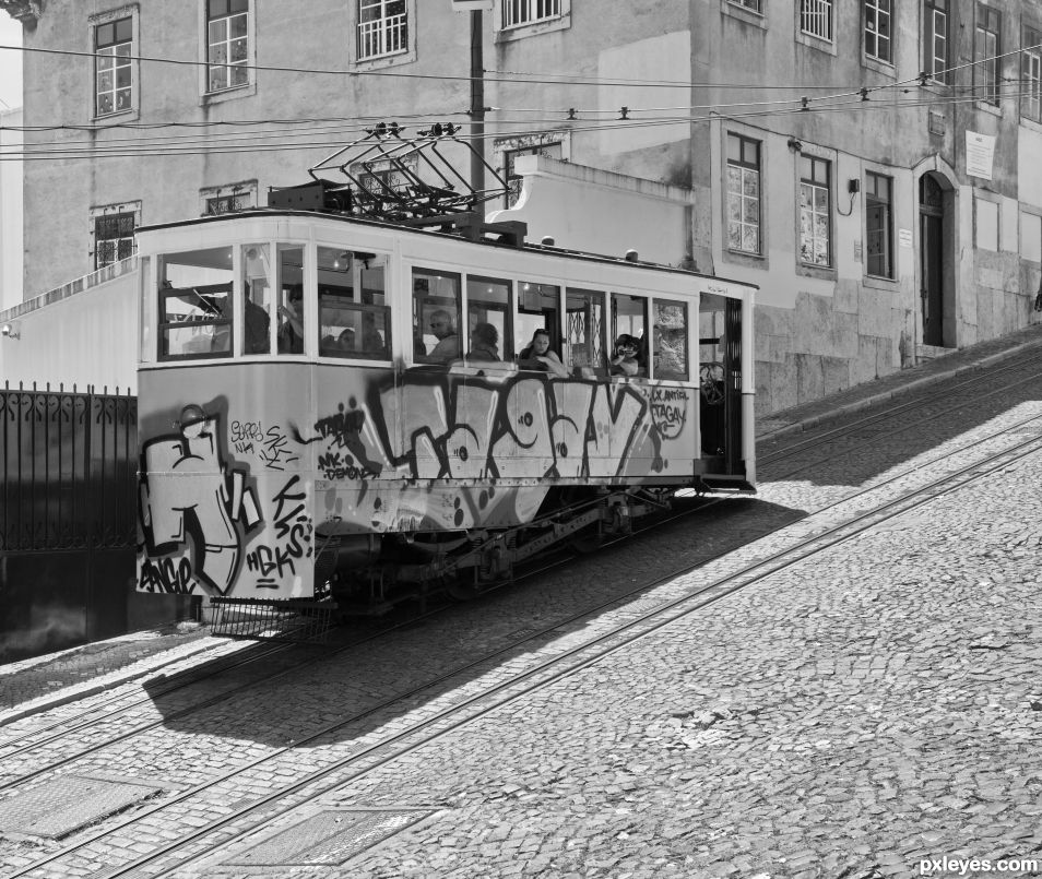 Creation of On the streets of Lisbon: Step 1