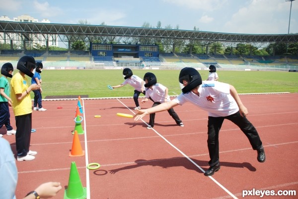 Creation of Black helmets sports day: Final Result