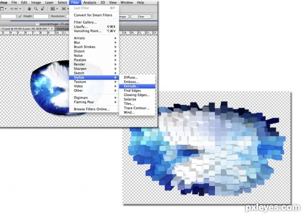 Creation of Pixel Eye: Step 6