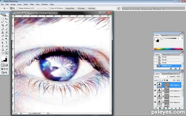 Creation of Into the Blue: Step 2