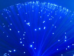 Fibre Optic Blue Lamp