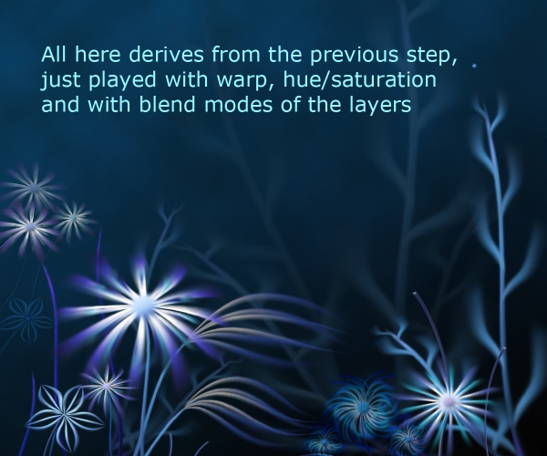 Creation of Blue Night: Step 3