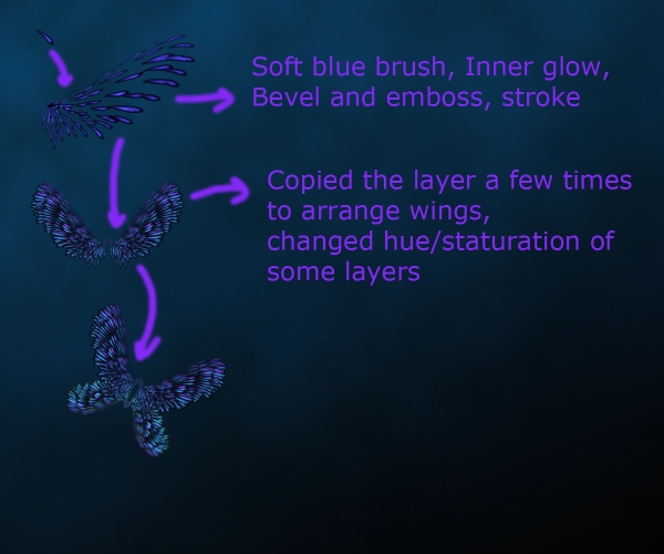 Creation of Blue Night: Step 11
