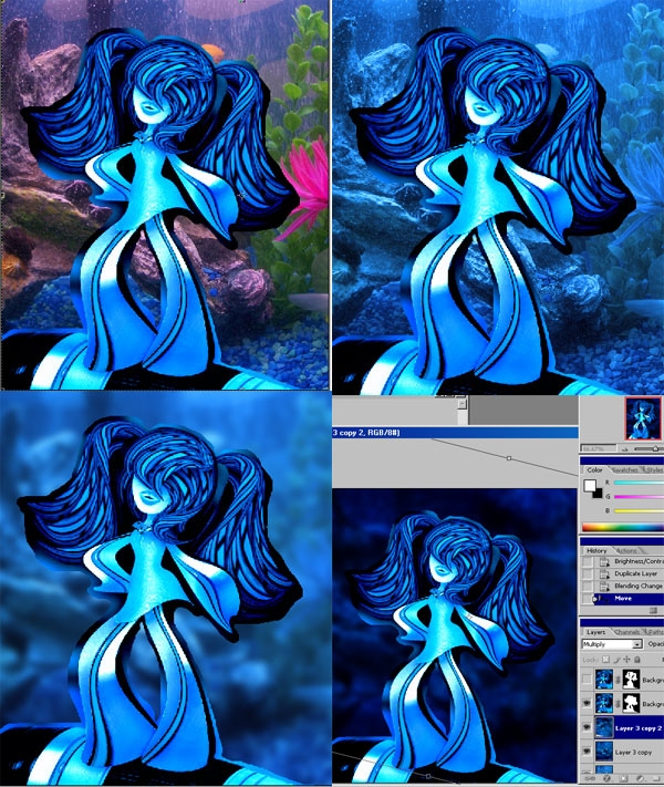 Creation of Feeling Blue: Step 9
