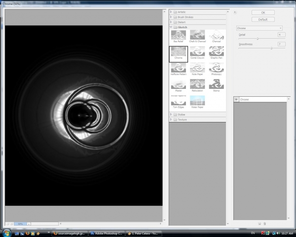 Creation of Blue space: Step 3