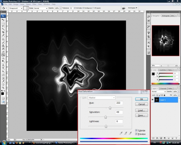 Creation of Blue space: Step 5