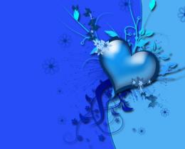 Shade of Blue Heart