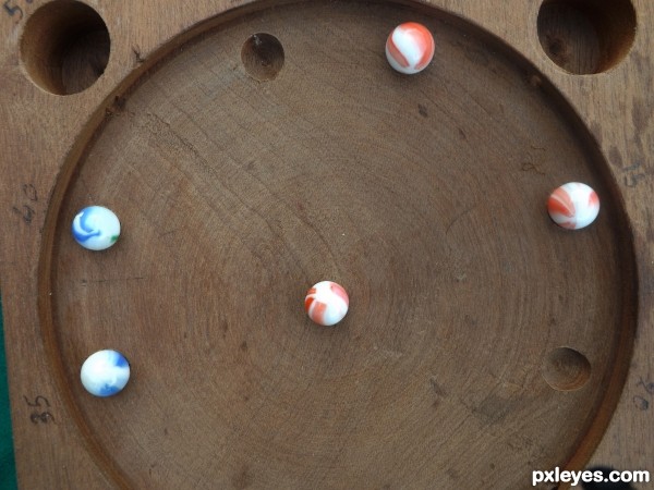 Swiss game of marbles