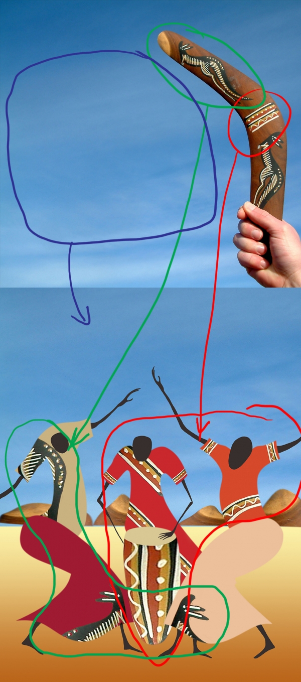 Creation of Some friends from Africa: Step 3