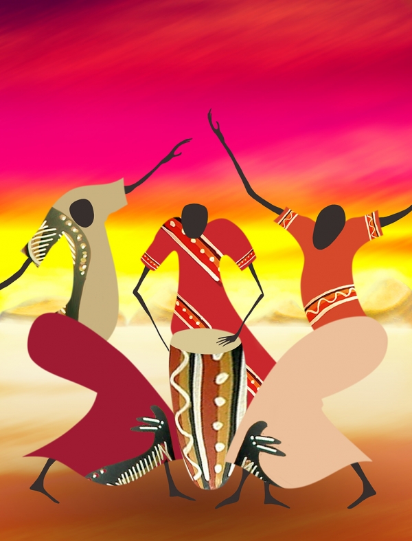 Creation of Some friends from Africa: Step 4