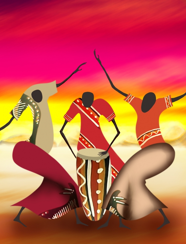 Creation of Some friends from Africa: Step 5