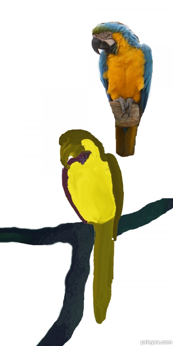 Creation of Parrot and Trumpets: Step 3