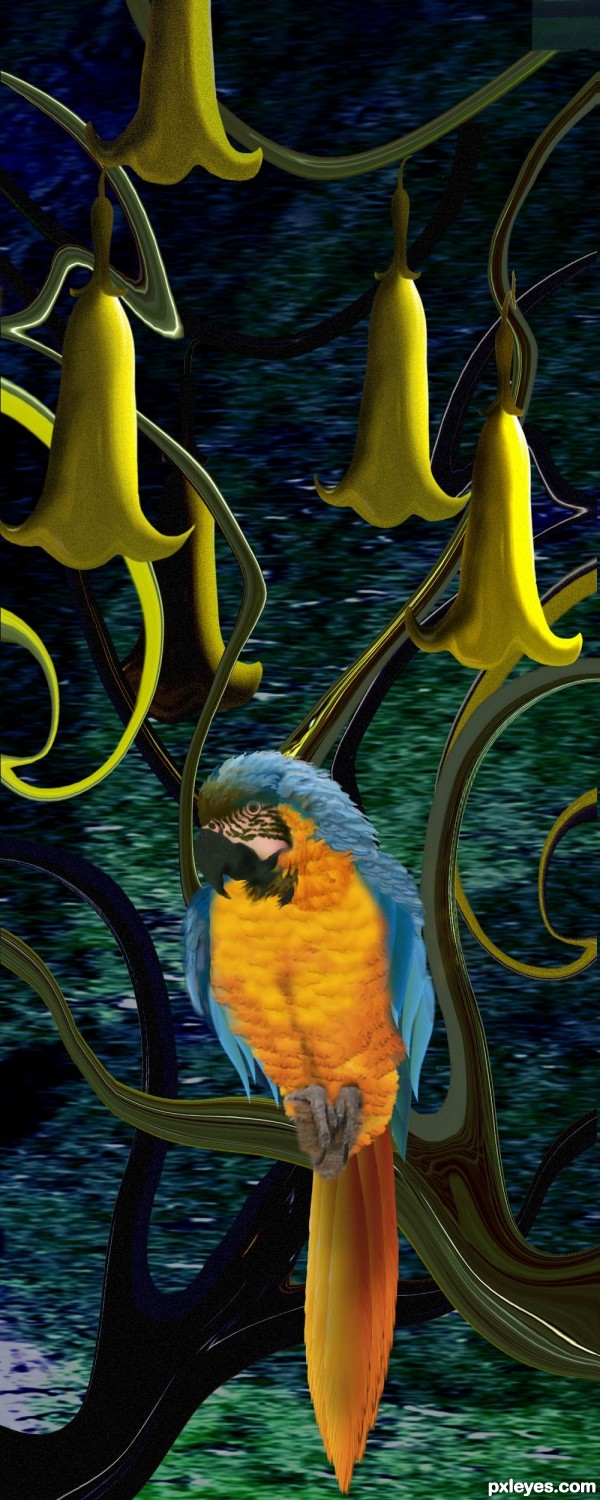 Creation of Parrot and Trumpets: Step 15