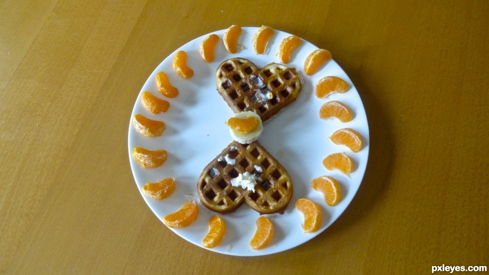 Heart Shaped Waffles 