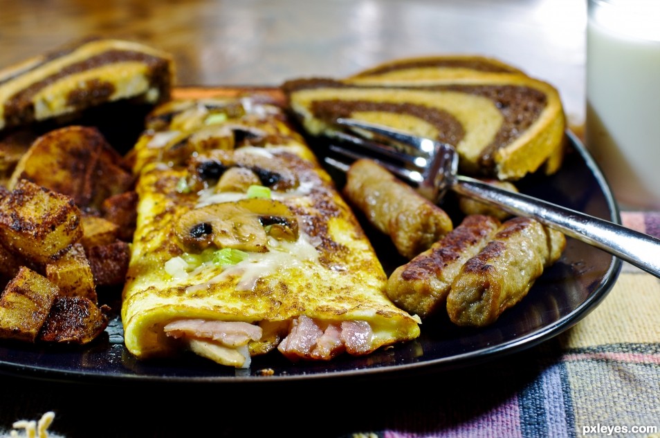 This mornings omelet