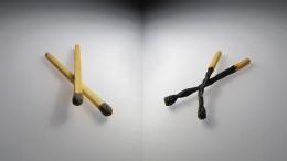 Burned matches