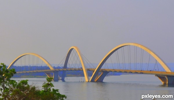 Bridge at sunset