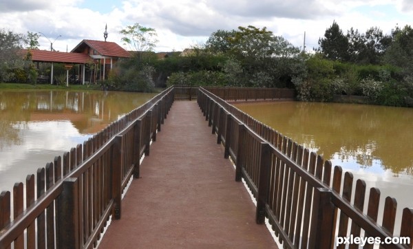 Bridge over calm waters