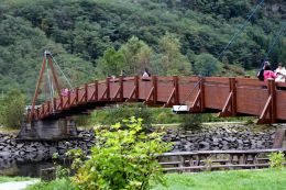 Small river, Big bridge.