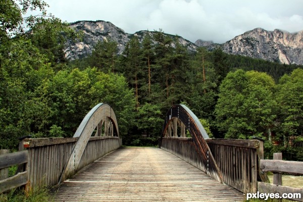 Wooden bridge