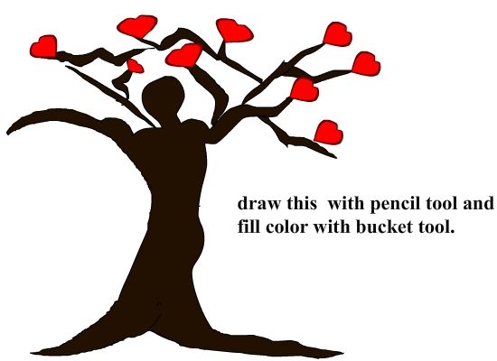 Creation of bridge of love: Step 2