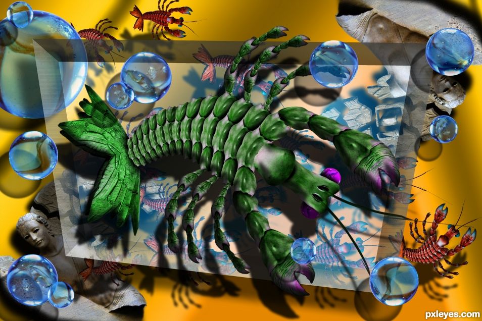 Creation of Green Krill Red Krill and the Gardian Marbles: Final Result