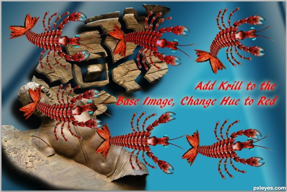 Creation of Green Krill Red Krill and the Gardian Marbles: Step 20