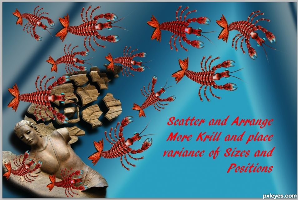 Creation of Green Krill Red Krill and the Gardian Marbles: Step 21