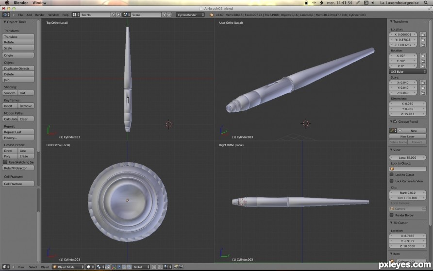 Creation of AirBrush: Step 1