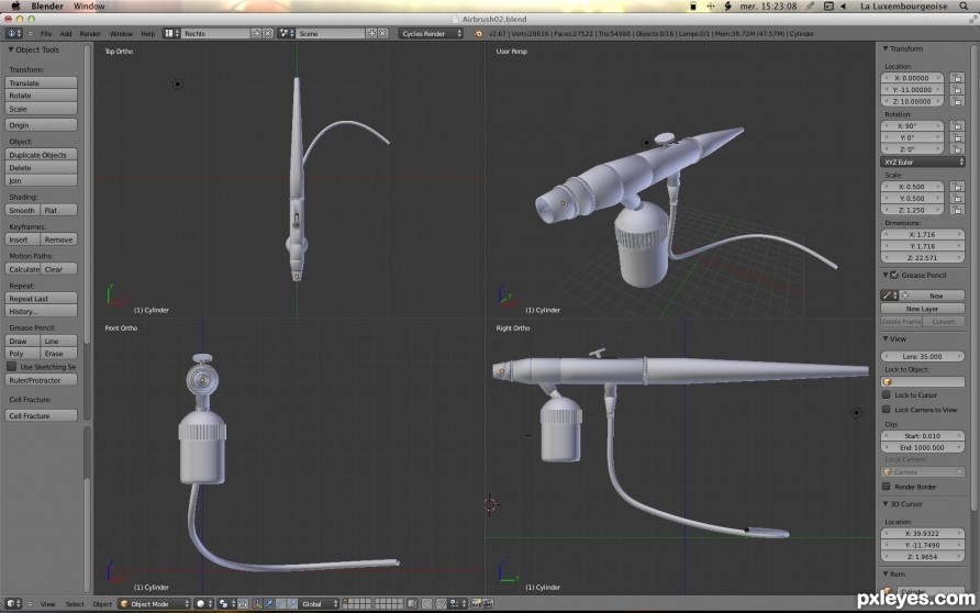 Creation of AirBrush: Step 5