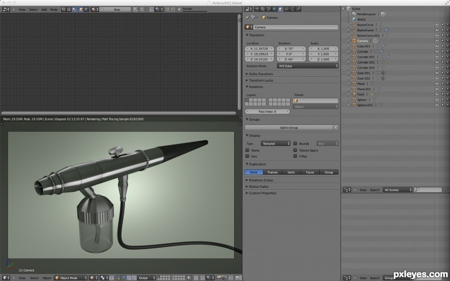 Creation of AirBrush: Step 6