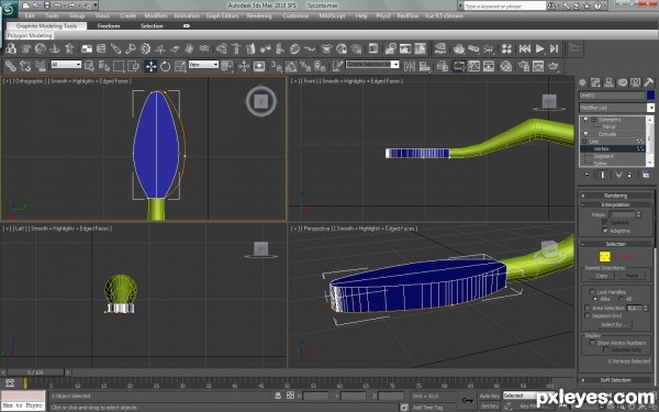 Creation of Pxleyes' toothbrush: Step 2