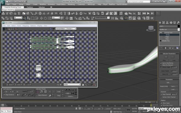 Creation of Pxleyes' toothbrush: Step 4