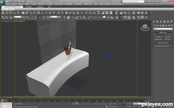 Creation of Pxleyes' toothbrush: Step 6