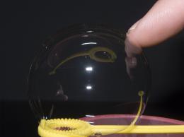 Touching a bubble