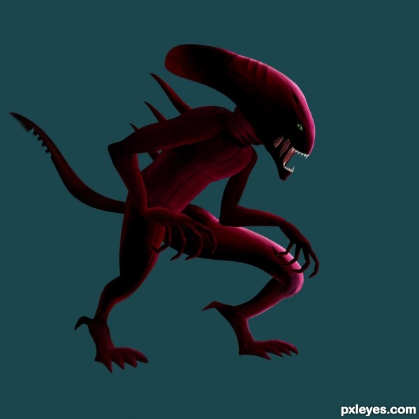Creation of alien: Step 7