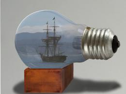 Ship in a bulb