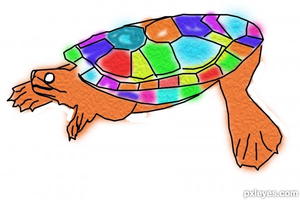 Creation of water coloring: Step 2