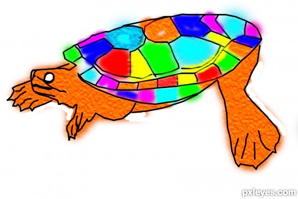 Creation of water coloring: Step 3