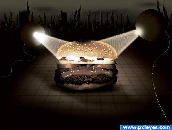 Creation of Big Burger: Final Result